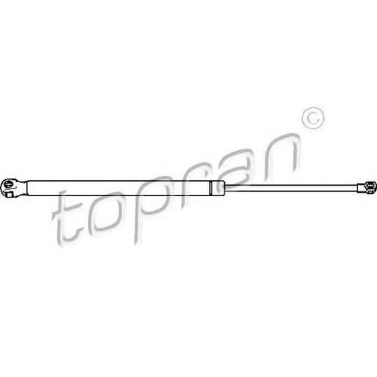 722 587 - Boot lid gas spring 