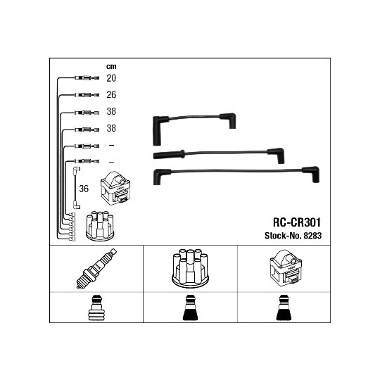 8283 - Tändkabelsats 