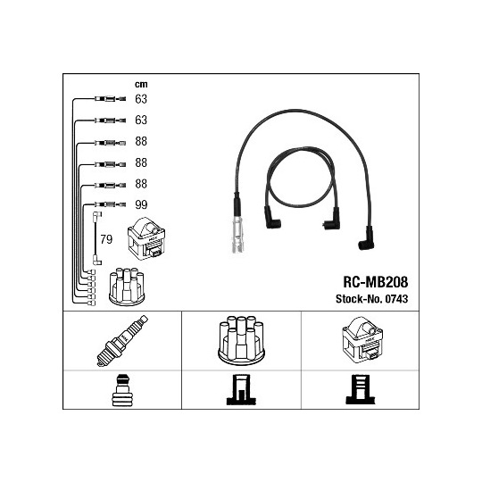 0743 - Ignition Cable Kit 