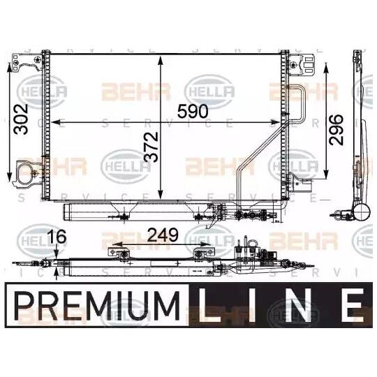 8FC351 303-411 - Condenser, air conditioning 