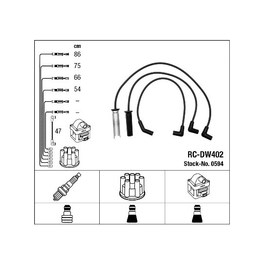 0594 - Ignition Cable Kit 