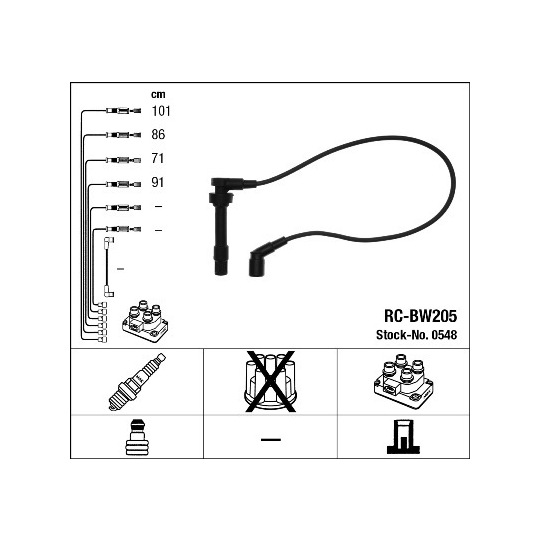 0548 - Tändkabelsats 