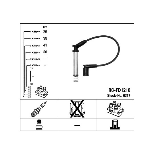 6317 - Tändkabelsats 