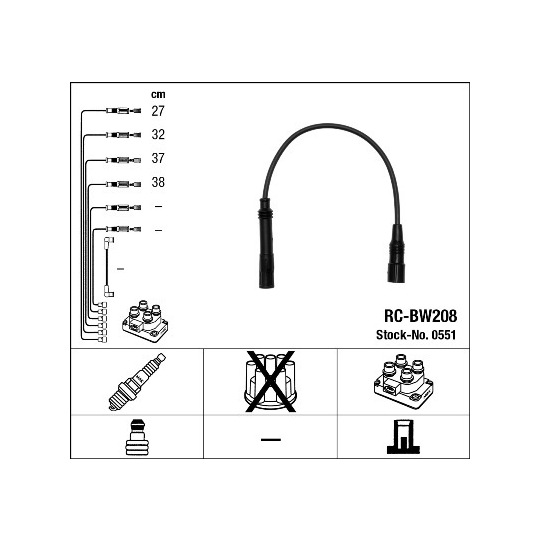 0551 - Ignition Cable Kit 