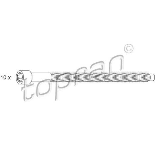 109 676 - Bultsats, topplock 