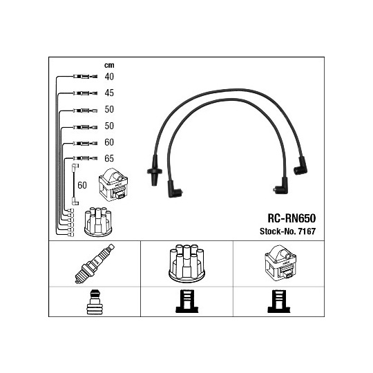 7167 - Tändkabelsats 