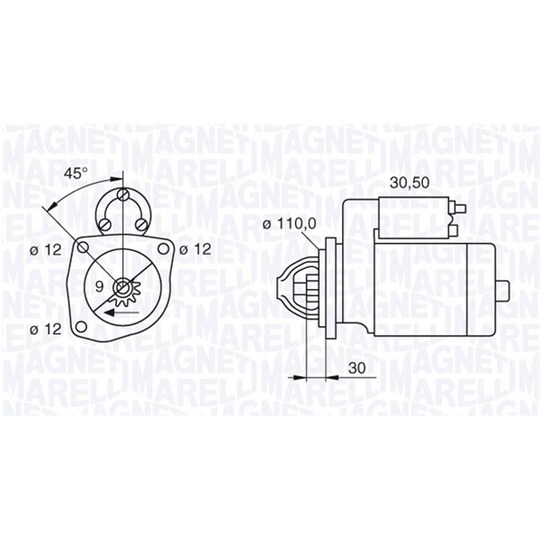 063522300070 - Startmotor 