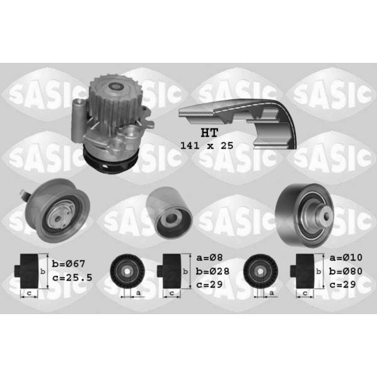3906001 - Water Pump & Timing Belt Set 