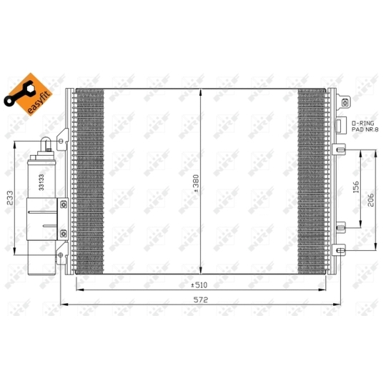  35967 - Condenser, air conditioning 