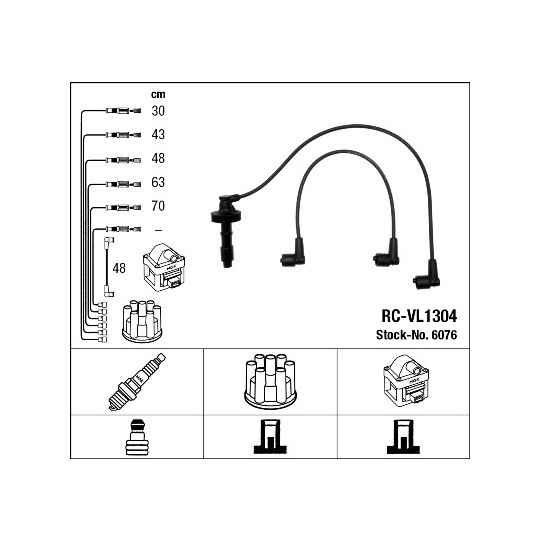 6076 - Süütesüsteemikomplekt 