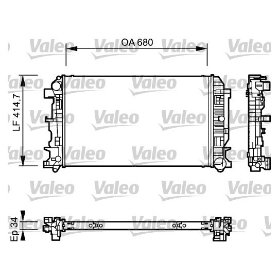 735084 - Radiaator, mootorijahutus 