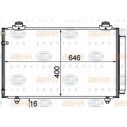 8FC351 310-131 - Condenser, air conditioning 