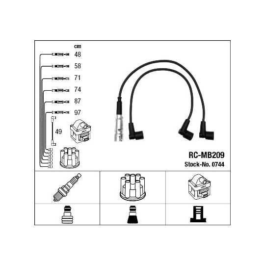 0744 - Ignition Cable Kit 