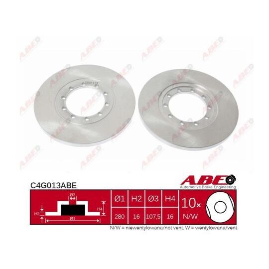 C4G013ABE - Brake Disc 