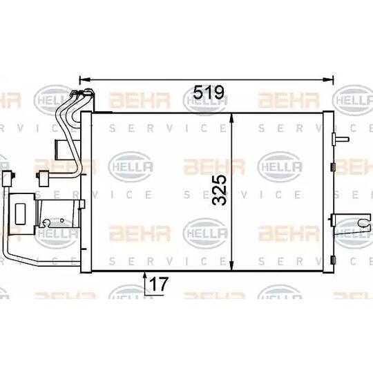 8FC351 319-171 - Condenser, air conditioning 