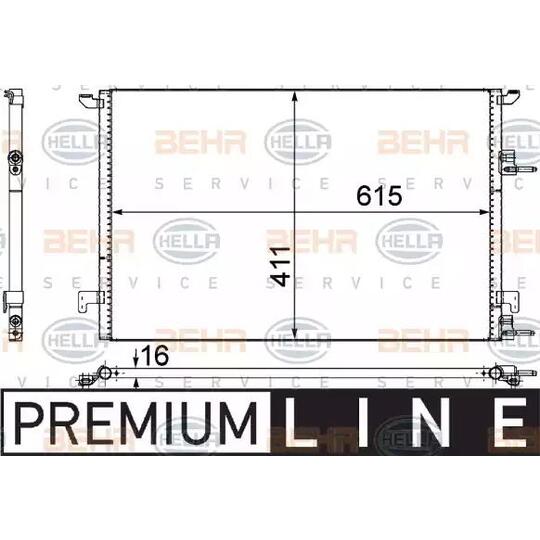 8FC351 309-371 - Condenser, air conditioning 