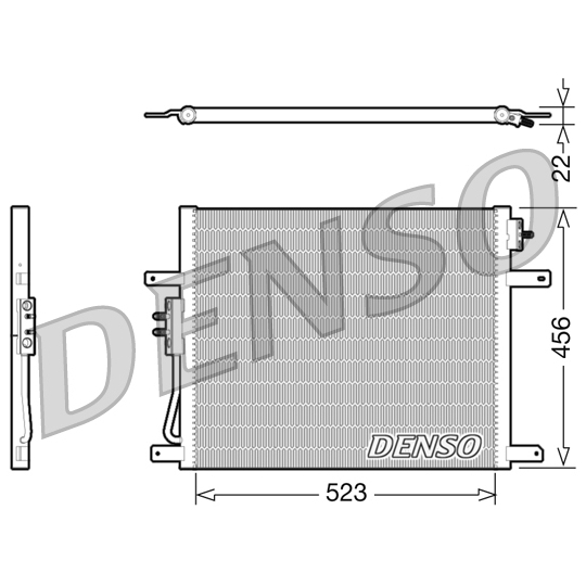 DCN06008 - Condenser, air conditioning 