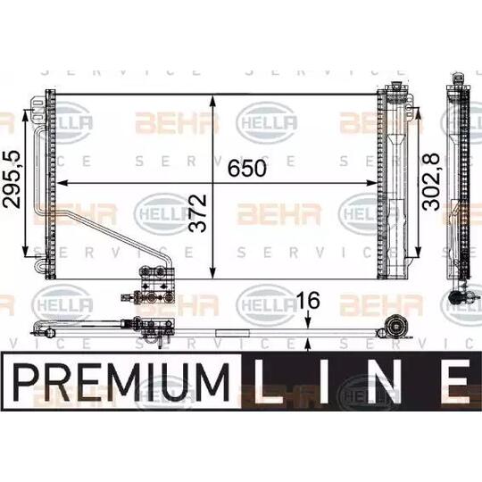 8FC351 303-401 - Condenser, air conditioning 