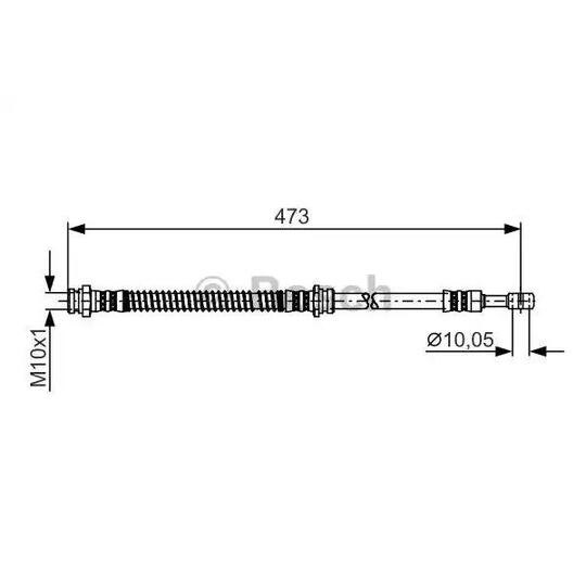 1 987 481 255 - Brake Hose 