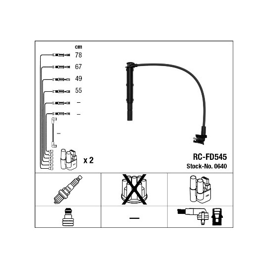 0640 - Tändkabelsats 