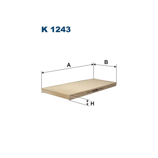 K 1243 - Filter, interior air 