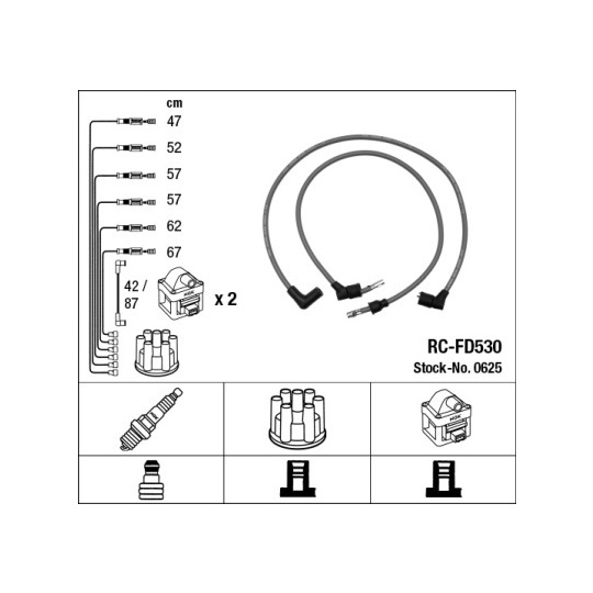 0625 - Ignition Cable Kit 