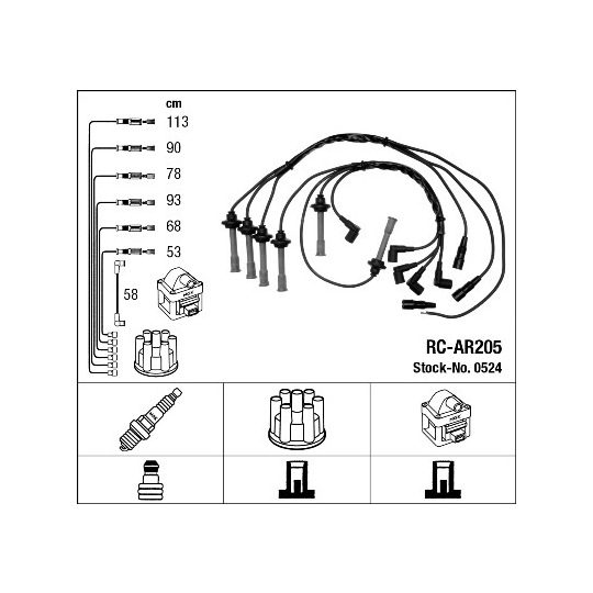 0524 - Ignition Cable Kit 