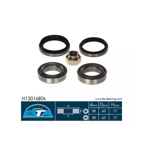H13016BTA - Wheel Bearing Kit 