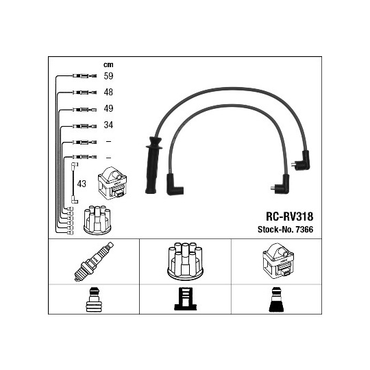 7366 - Ignition Cable Kit 