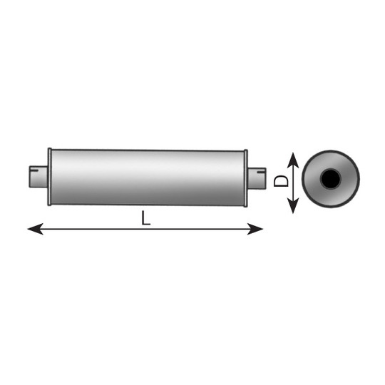 89322 - Middle Silencer, universal 