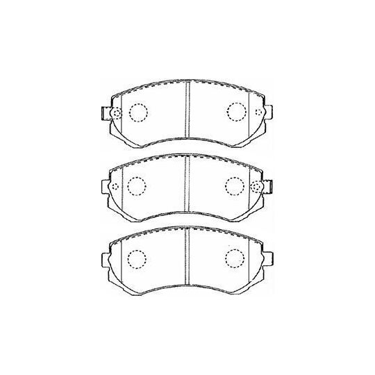 B1N018 - Brake Pad Set, disc brake 