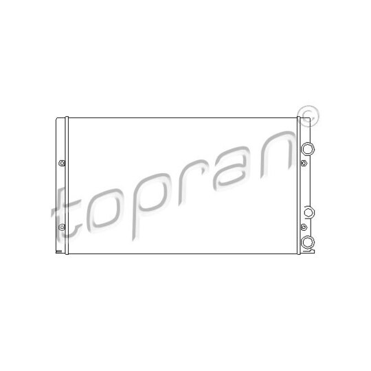 105 750 - Radiator, engine cooling 