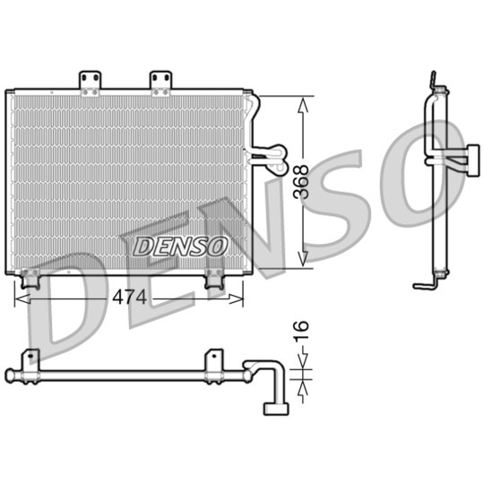 DCN06013 - Condenser, air conditioning 