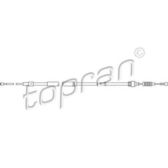 112 873 - Handbrake cable 