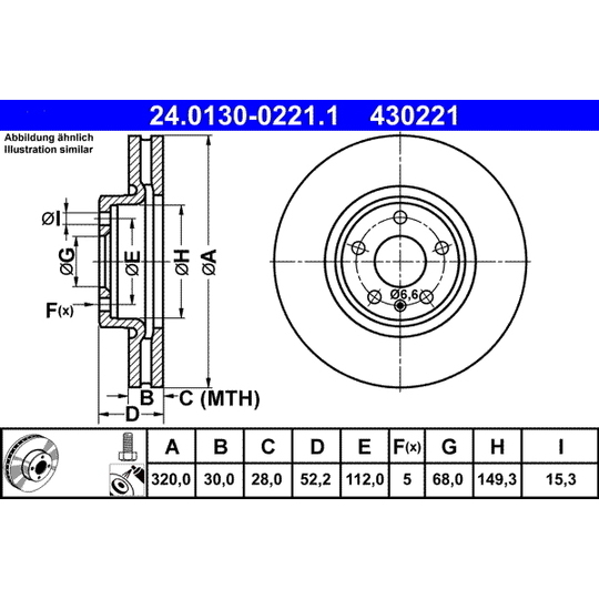 24.0130-0221.1 - Brake Disc 