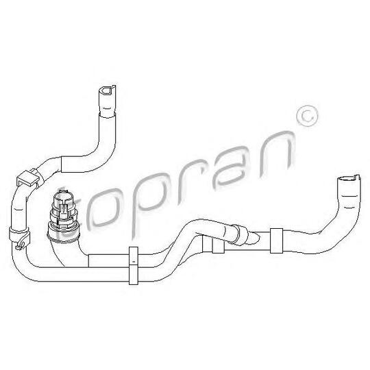 721 447 - Cooling system rubber hose 