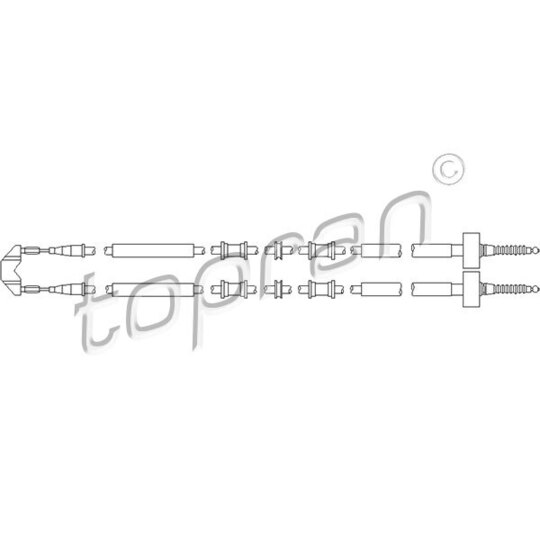 205 508 - Cable, parking brake 
