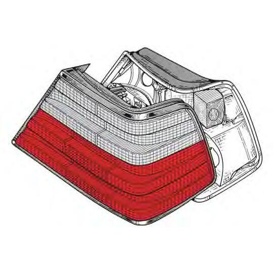 27363519 - Rear lamp glass 