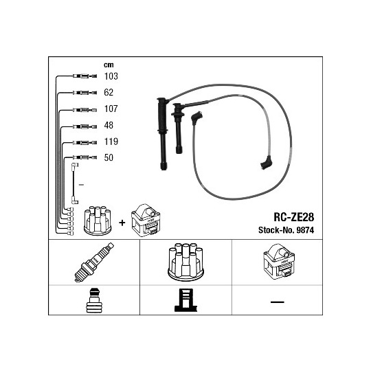 9874 - Ignition Cable Kit 
