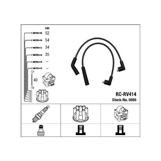 0889 - Ignition Cable Kit 