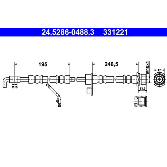 24.5286-0488.3 - Pidurivoolik 