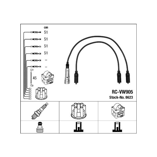 8623 - Ignition Cable Kit 