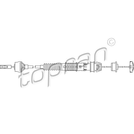722 119 - Clutch Cable 