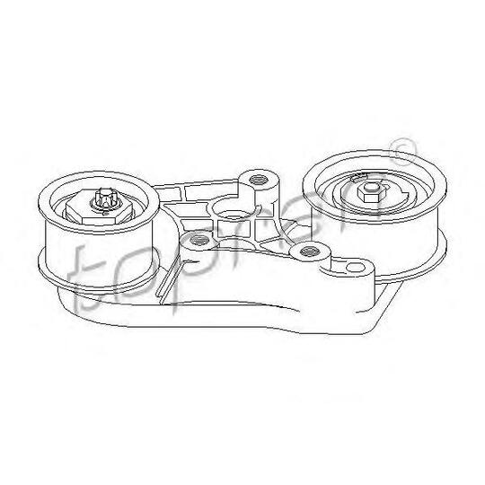 205 847 - Timing belt tension roll/pulley 