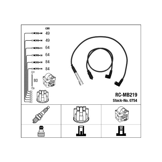 0754 - Ignition Cable Kit 