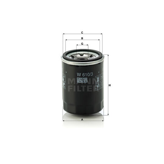 W 610/3 - Oil filter 