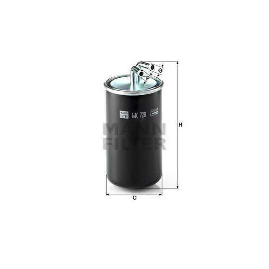 WK 728 - Fuel filter 