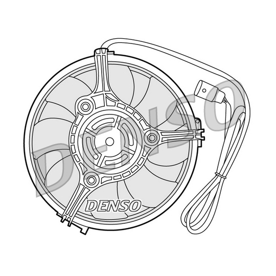 DER02001 - Ventilaator, mootorijahutus 