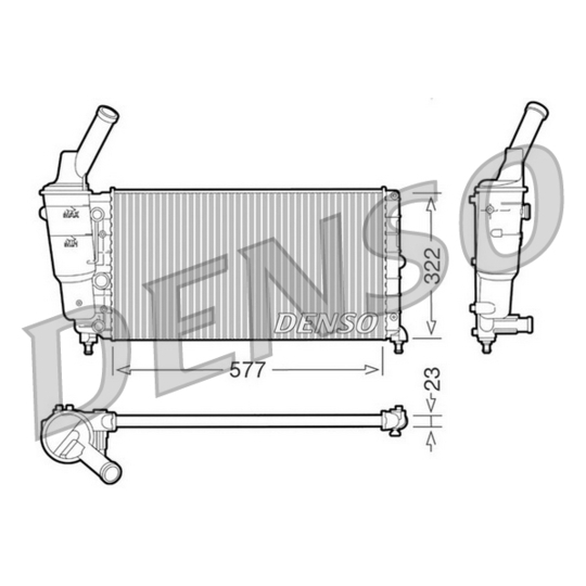 DRM13006 - Radiator, engine cooling 