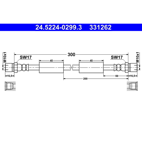 24.5224-0299.3 - Brake Hose 